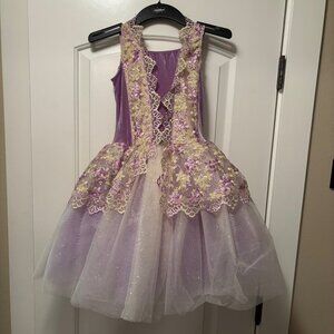 Light Purple and Gold Waltz of the Flowers Ballet Costume size Child Large